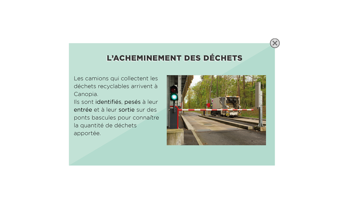 description de l'étpate 1, suivre le lien version accessible des collectes sélectives