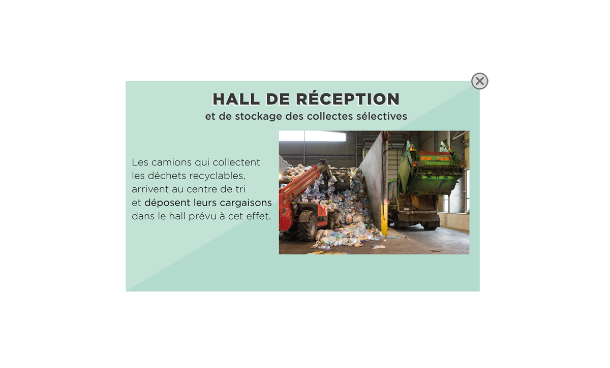 description de l'étpate 2, suivre le lien version accessible des collectes sélectives