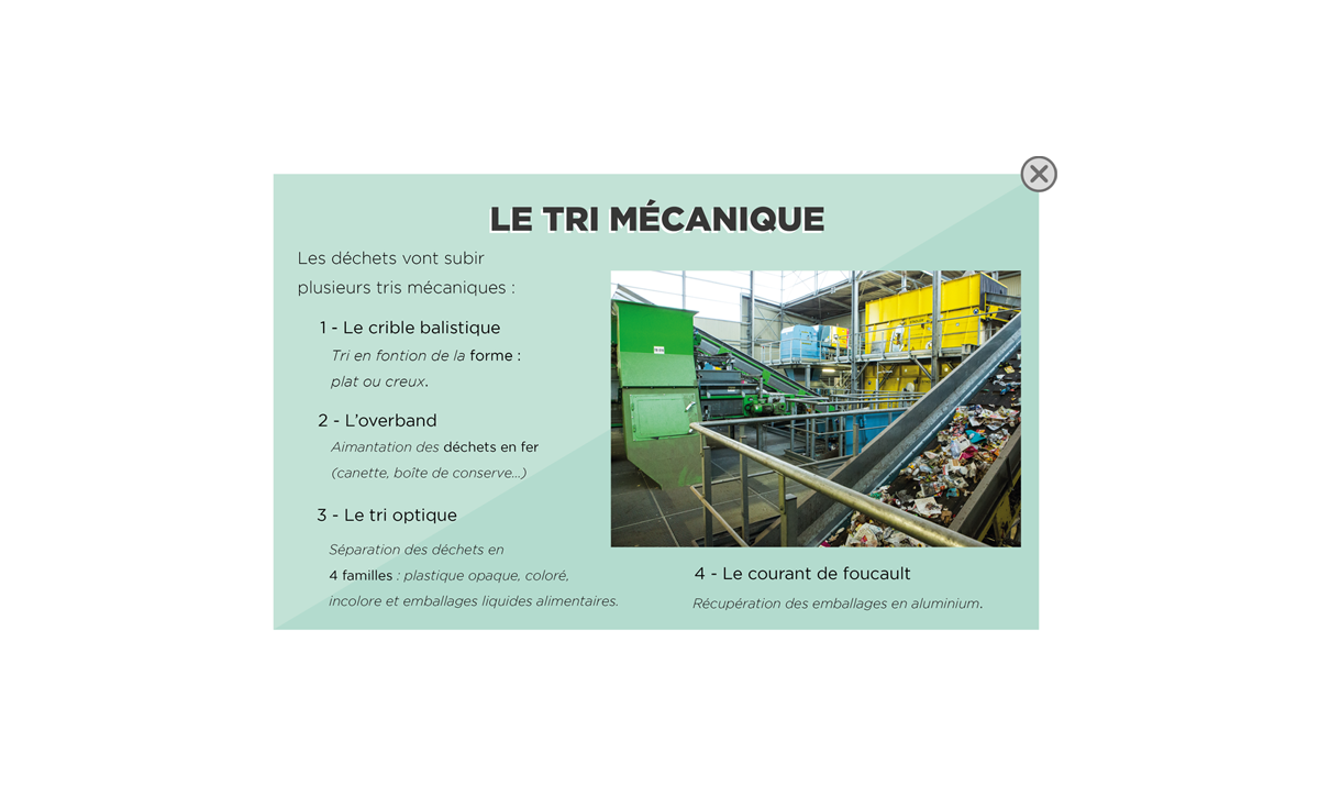 description de l'étpate 5, suivre le lien version accessible des collectes sélectives