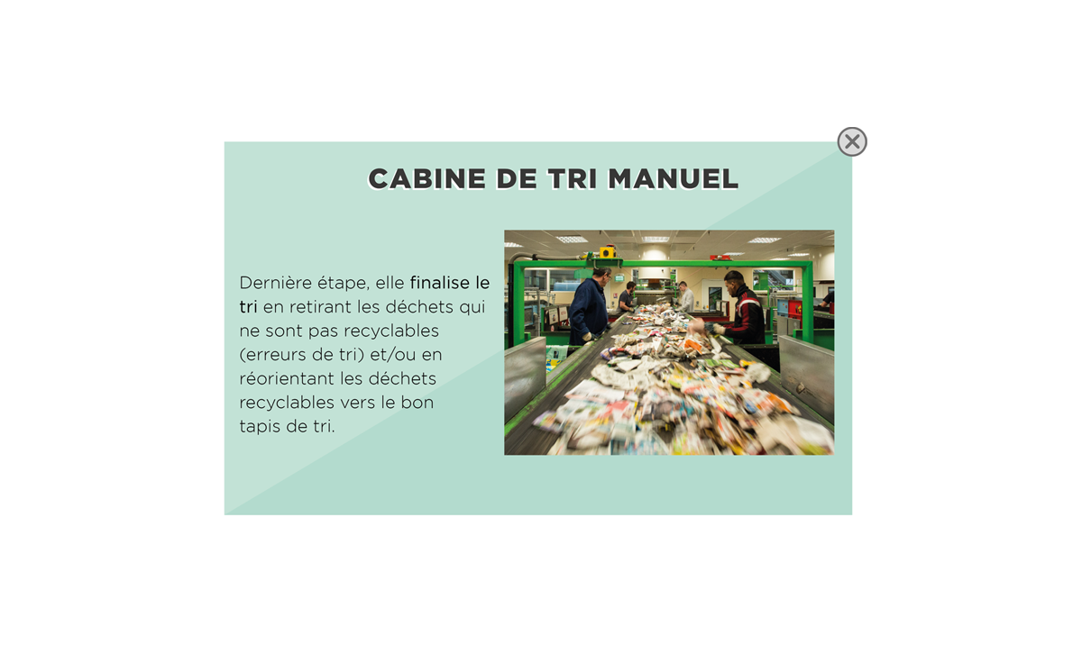 description de l'étpate 6, suivre le lien version accessible des collectes sélectives