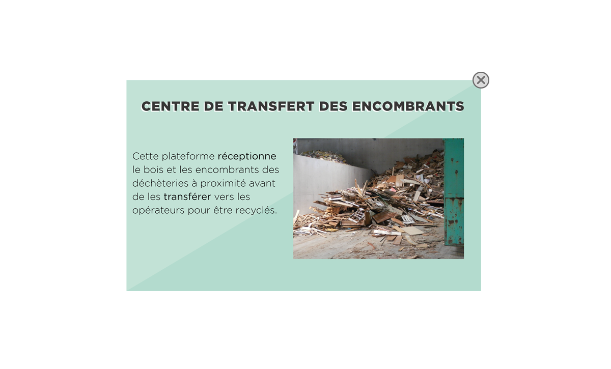 description de l'étpate 8, suivre le lien version accessible des collectes sélectives