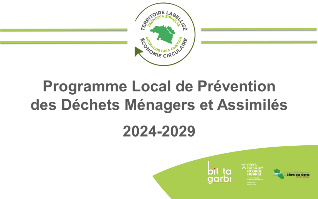Le programme local de prévention des déchets 2024-2029 !