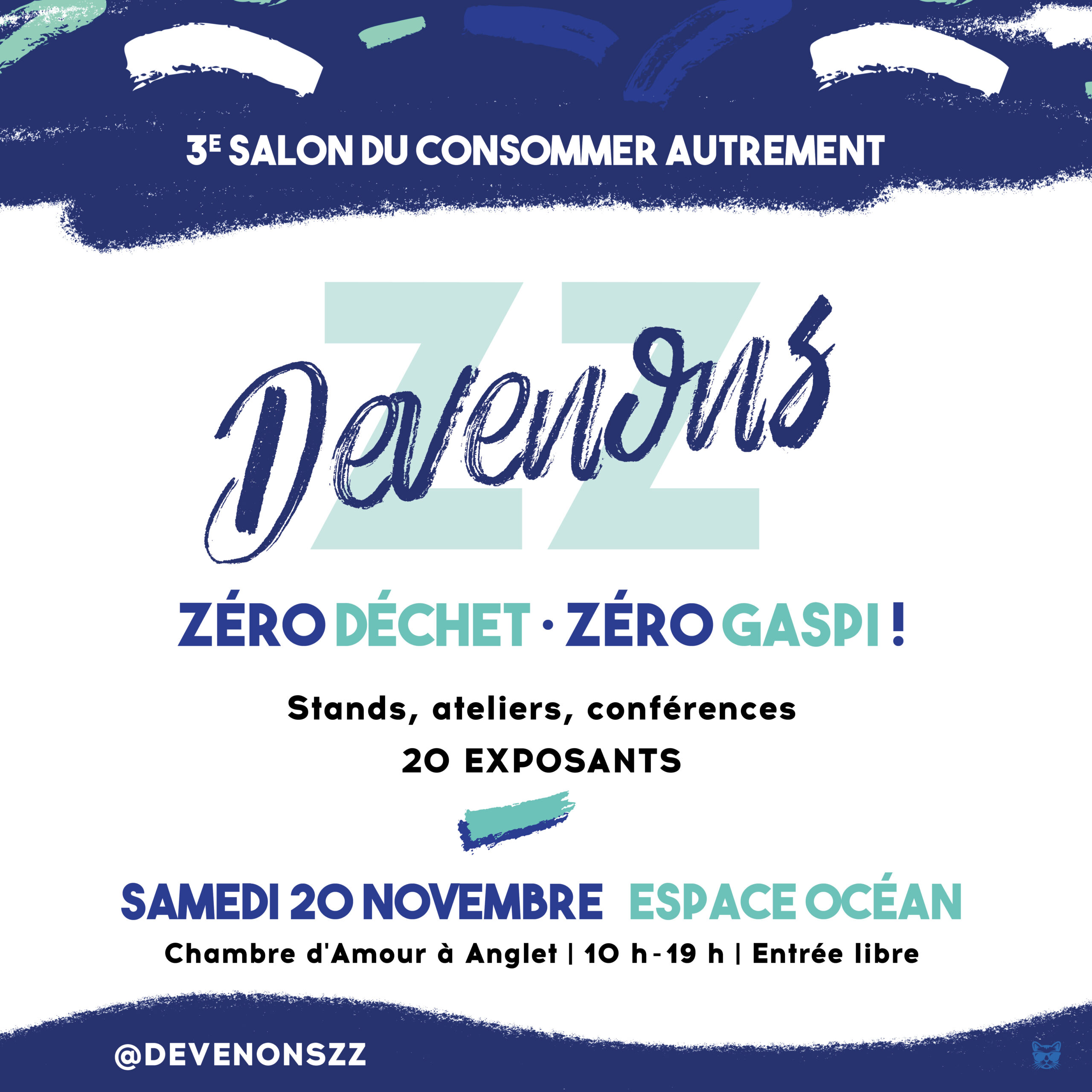 "Devenons ZZ", 3éme édition de la journée de sensibilisation à la réduction des déchets, le 20 novembre 2021 à Anglet.